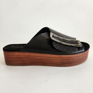 Kelsi Dagger Brooklyn Dover Black Platform Sandals Womens Size 9 New